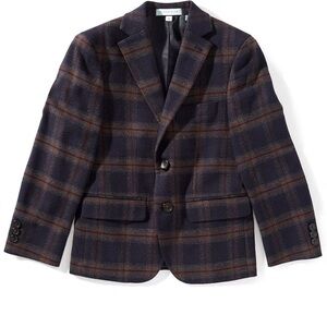 Classi club Plaid Blazer with Button Details-  boys size 6
